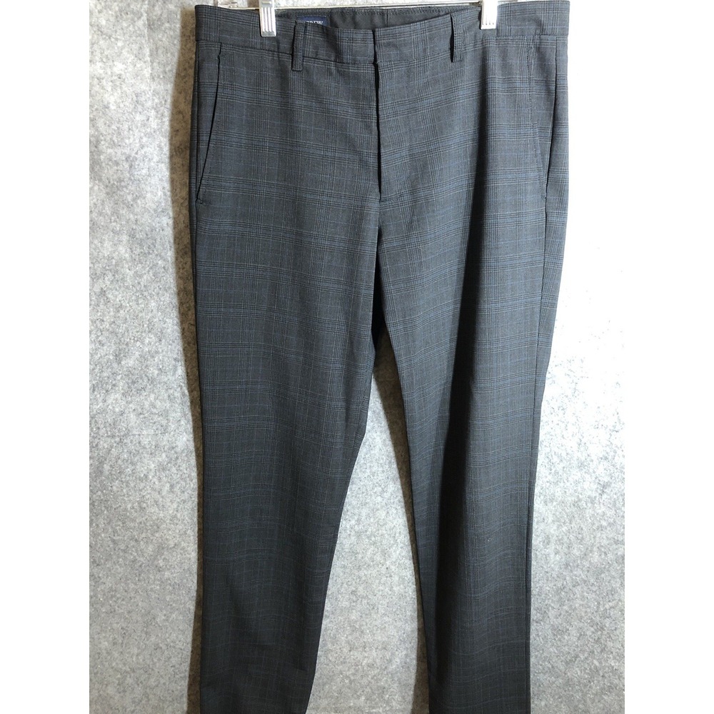 J. Crew Pants 31x32 Black Flex Chino Wool Silk Thompson Casual Preppy